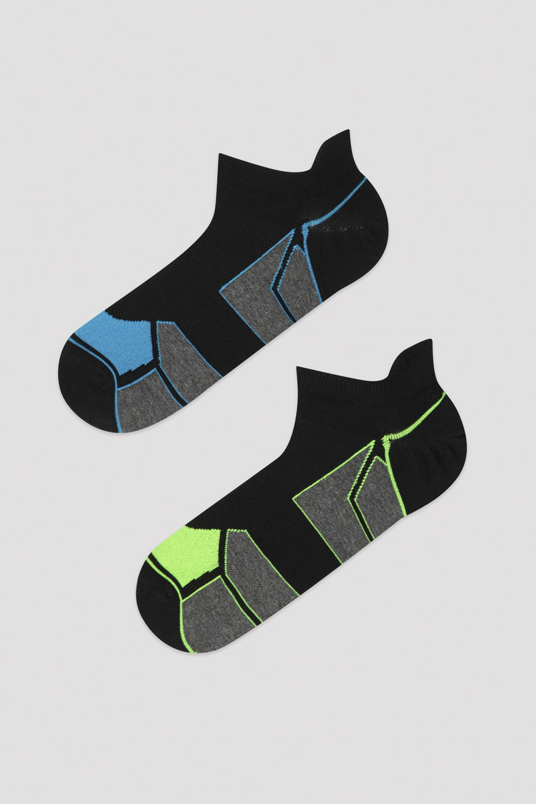 Black E. Colourful 2In1 Liner Socks