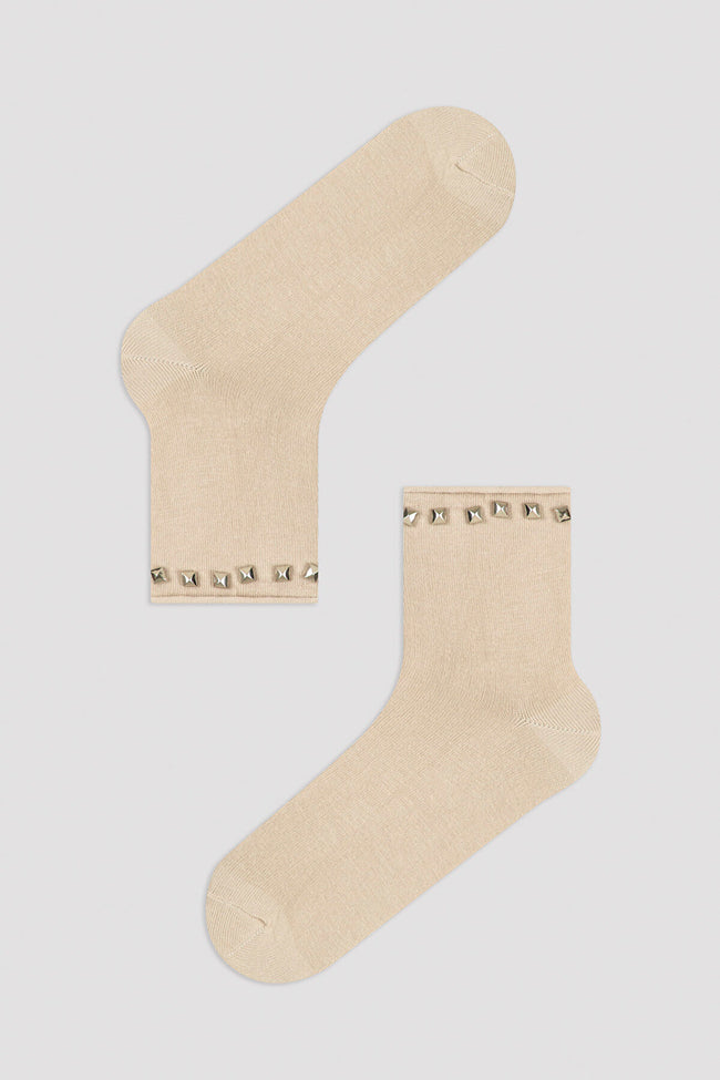 جوارب تروك باللون البيج Hover Image