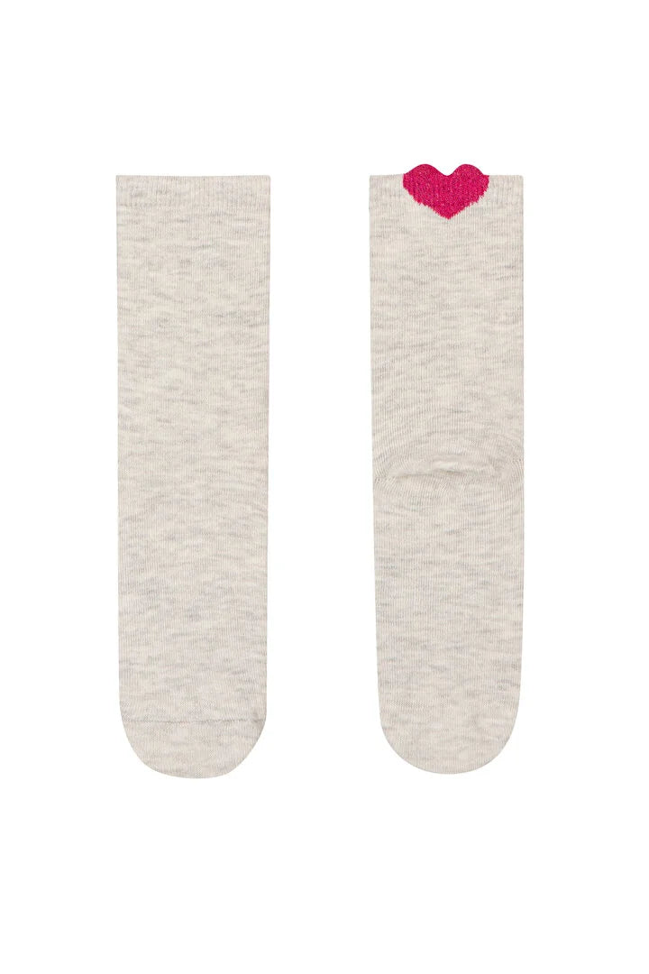 Girls Cutie Hearts 3In1 Socks