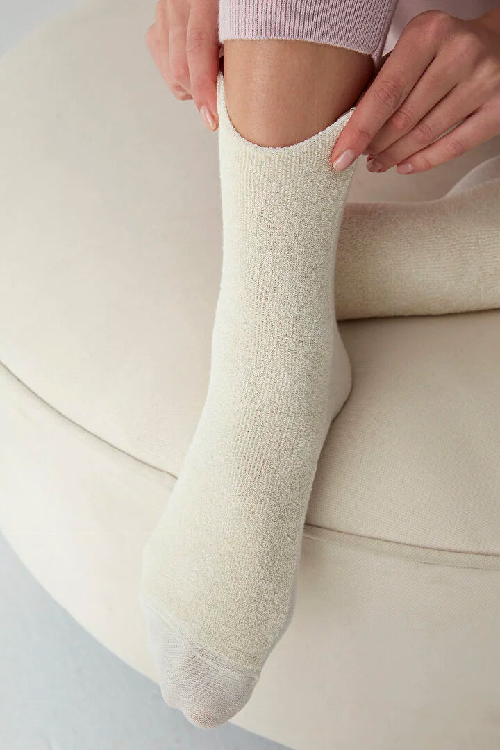 Marshmellow Towel Socket Socks