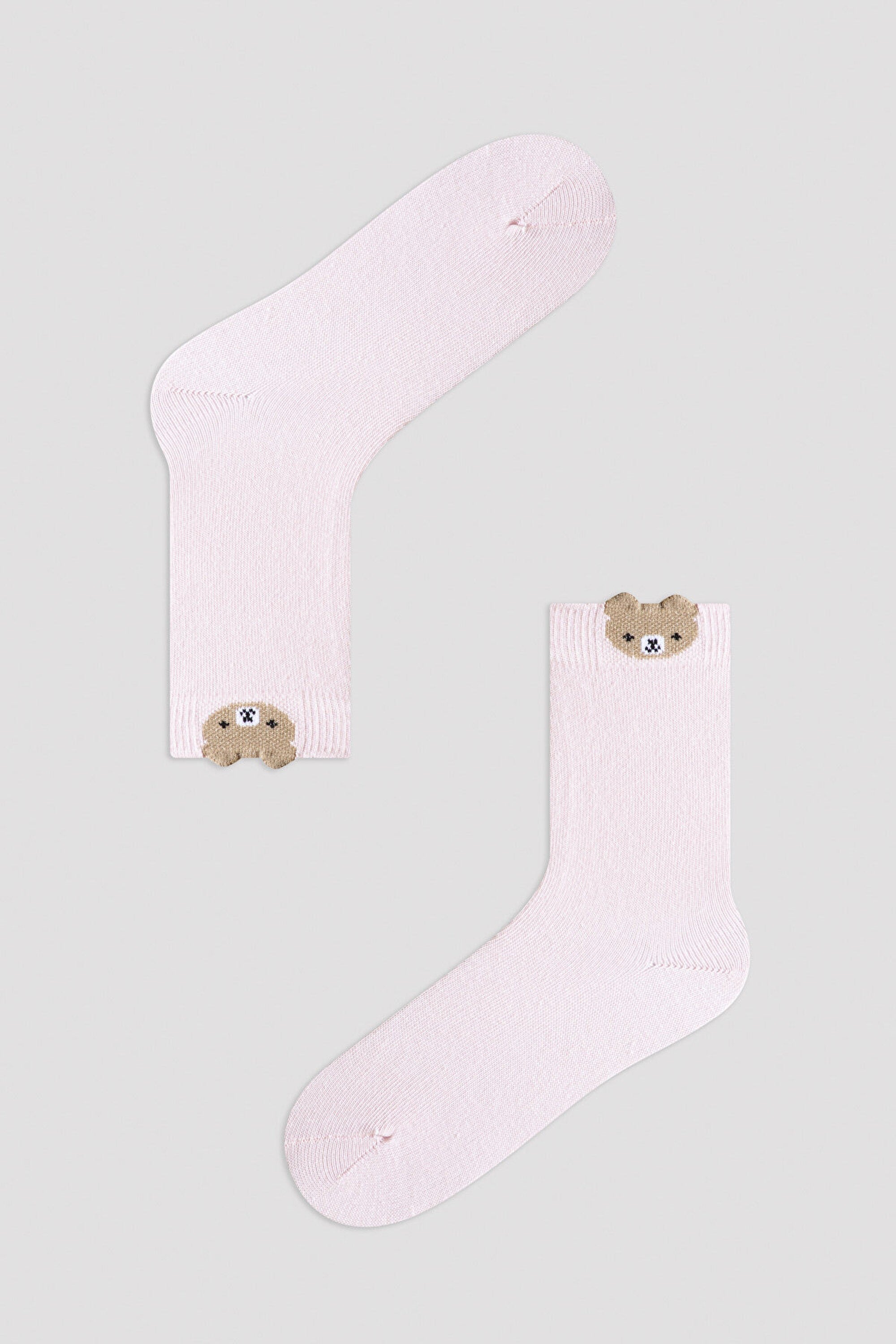 Multi Colour Girls G.Mini Bear 3In1 Soket Socks