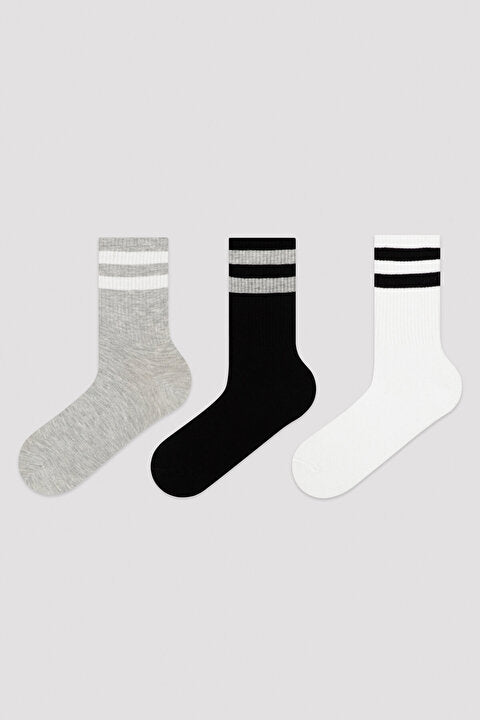 E.Colourless 3In1 Socks