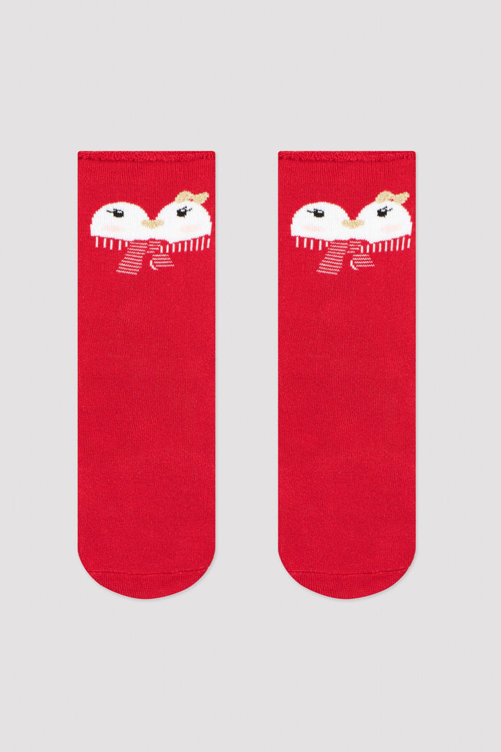 Girls Penguin 2In1 Socks