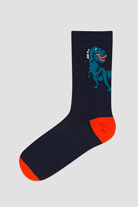 Boys Cool Dino 4In1 Socks