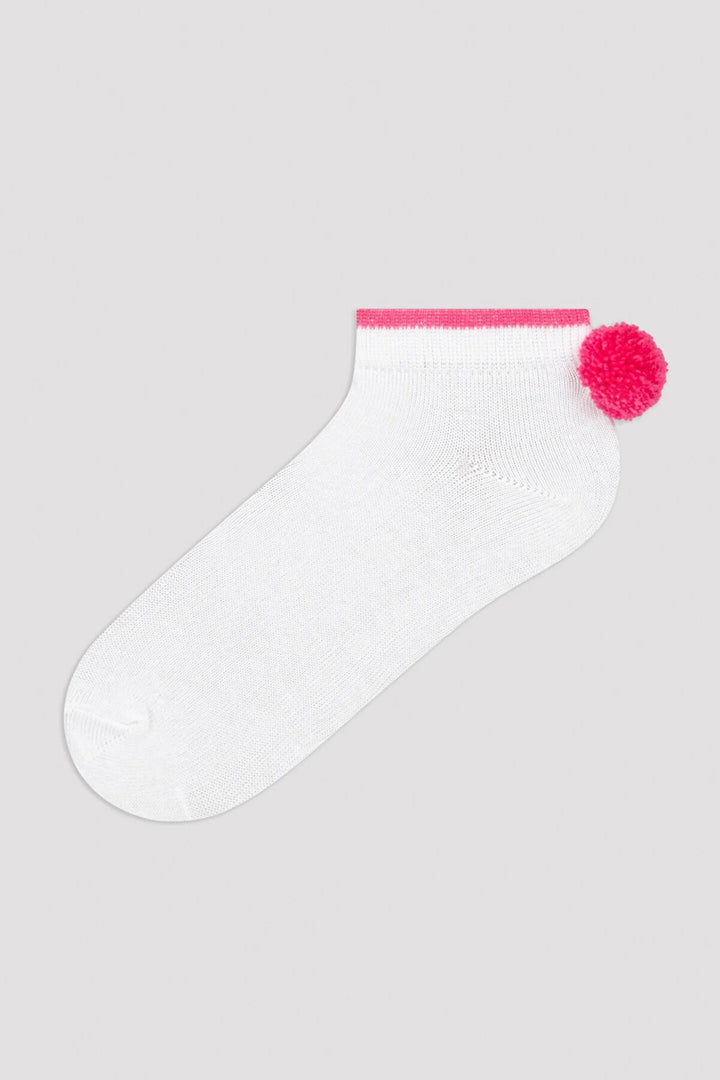 Mix Fluffy Ponpon 2In1 Liner Socks