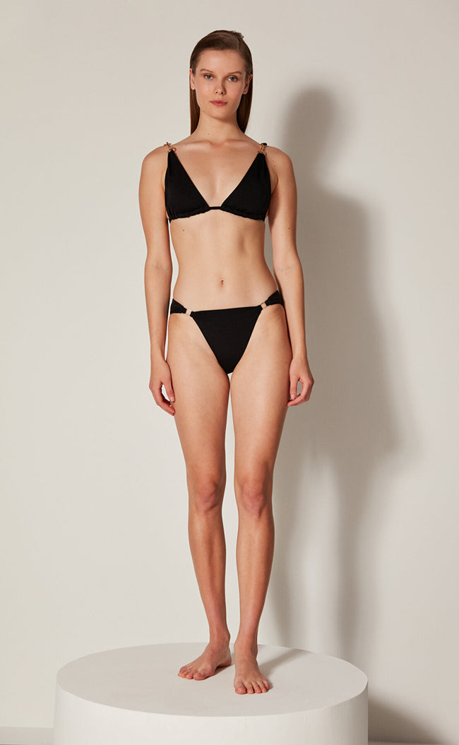 Black Puccini Triangle Bikini Set Hover Image