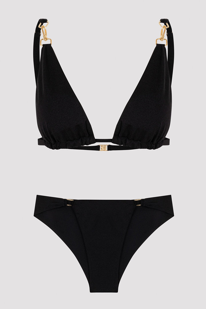 Black Puccini Triangle Bikini Set