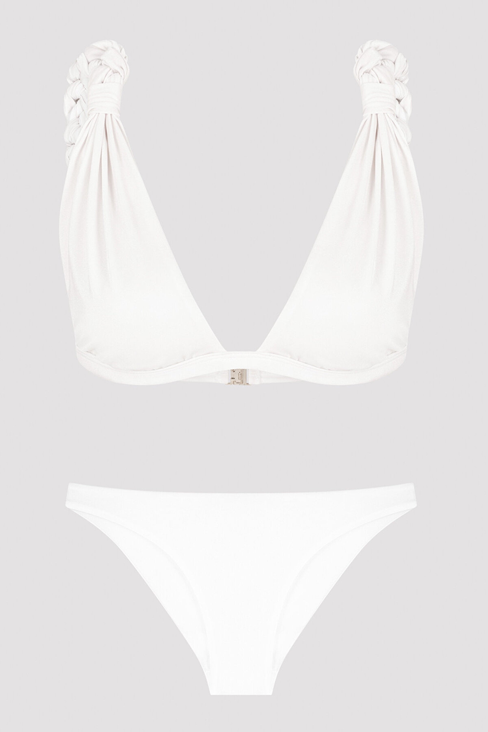 White Rita Triangle Bikini Set