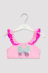 Girls Butterfly Bandeau Set