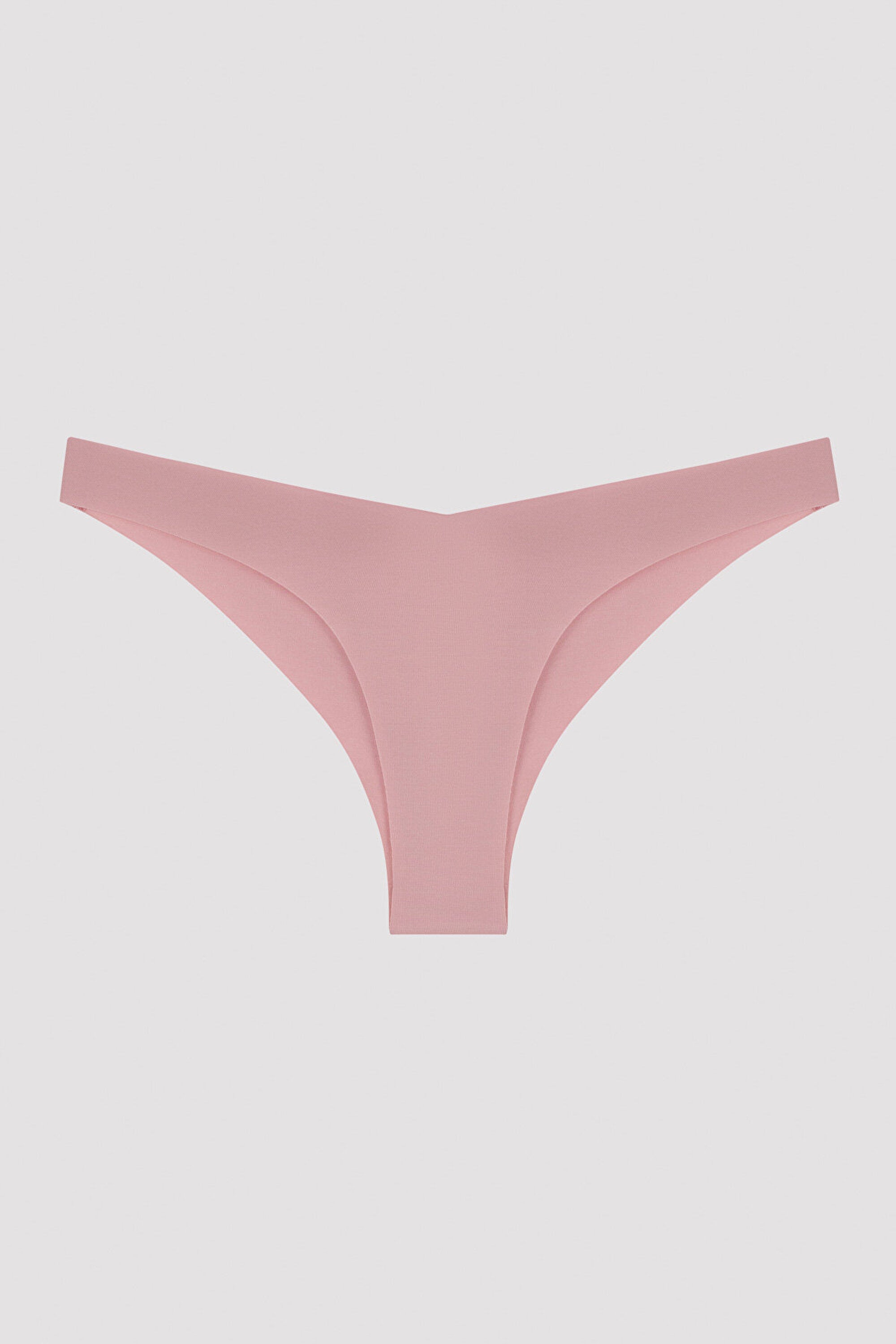 سروال داخلي برازيلي قطن على شكل حرف V مقصوص بالليزر