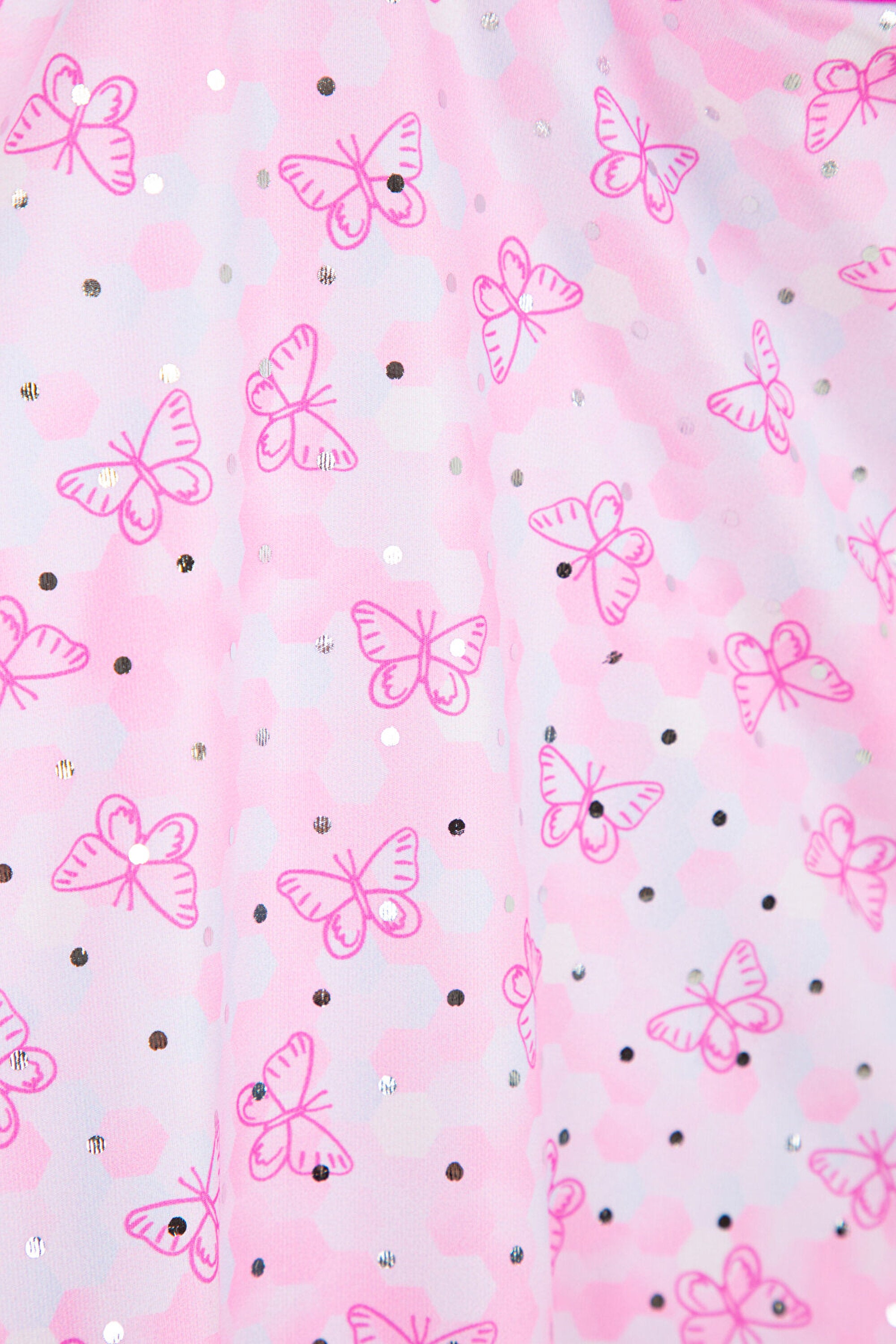 Multi Colored Girls Shiny Suit