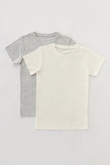 White Unisex Thermal 2In1 Tshirt