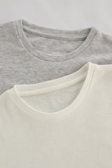 White Unisex Thermal 2In1 Tshirt