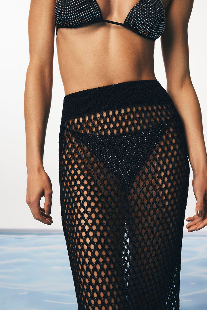 Shiny Fishnet Skirt - Gamze Erçel Collection