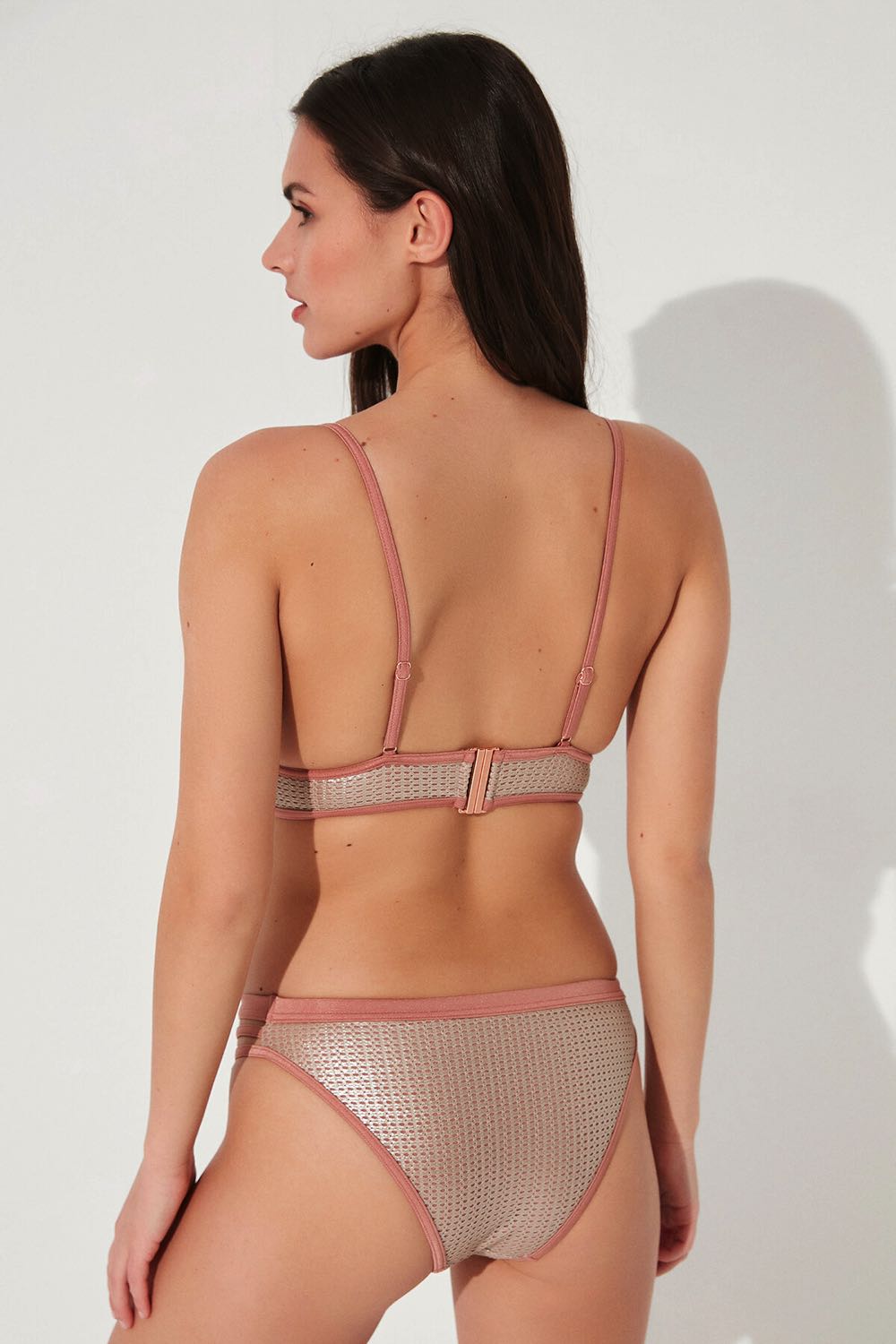 Salmon Rita Bralette Bikini Top