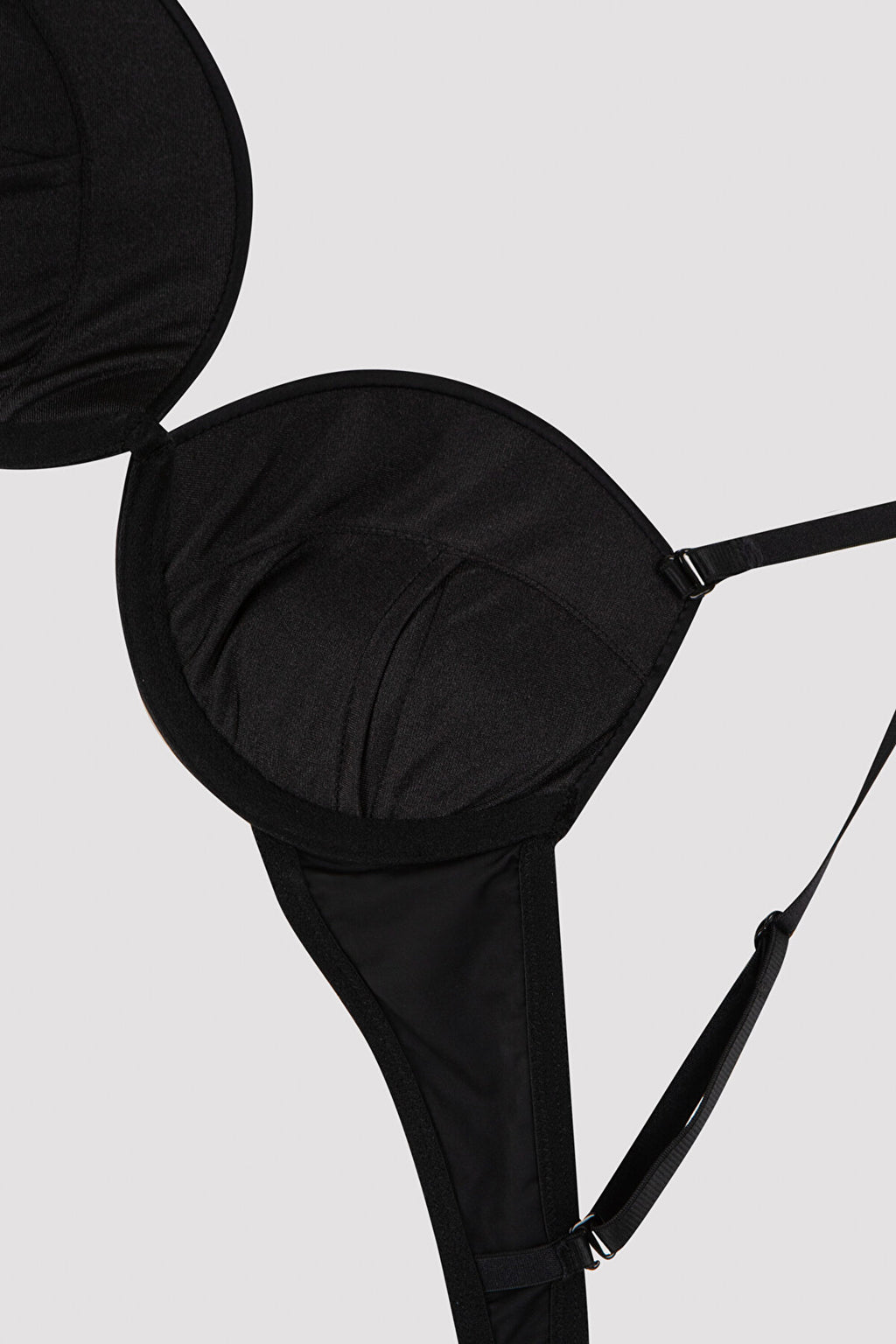 Black Wowbra Supported Push Up Bra