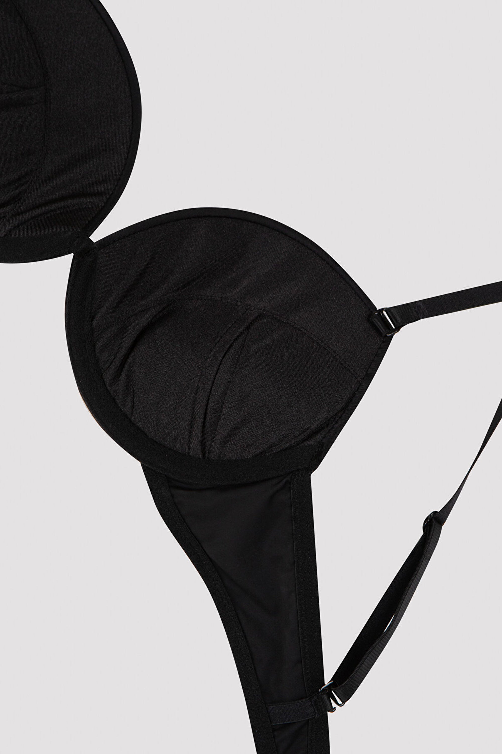 Black Wowbra Supported Push Up Bra