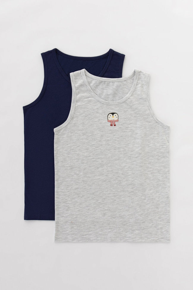 Boys Penguin 2In1 Tank Hover Image