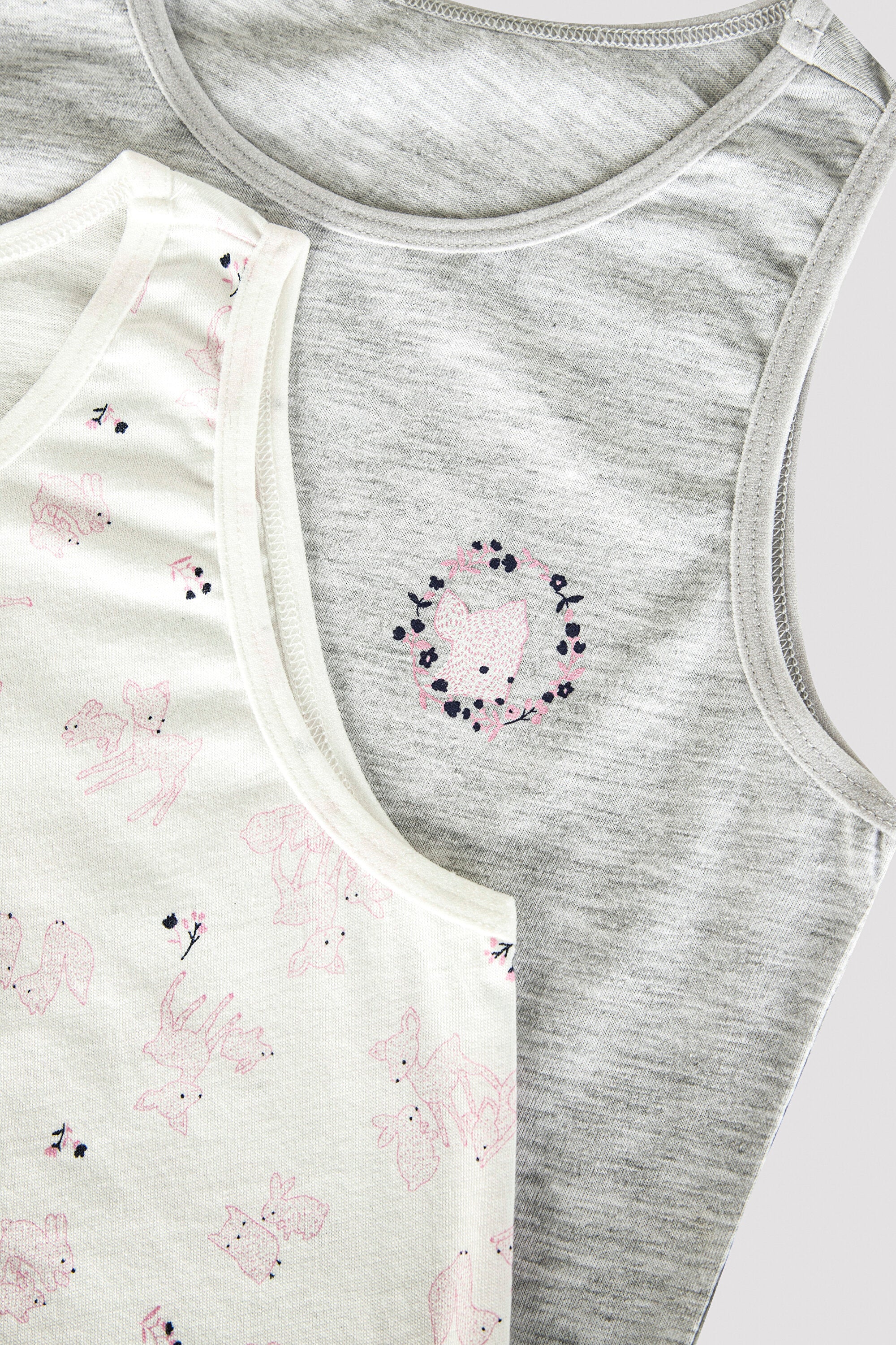 Multi Colour Girls Portrait 2In1 Tank