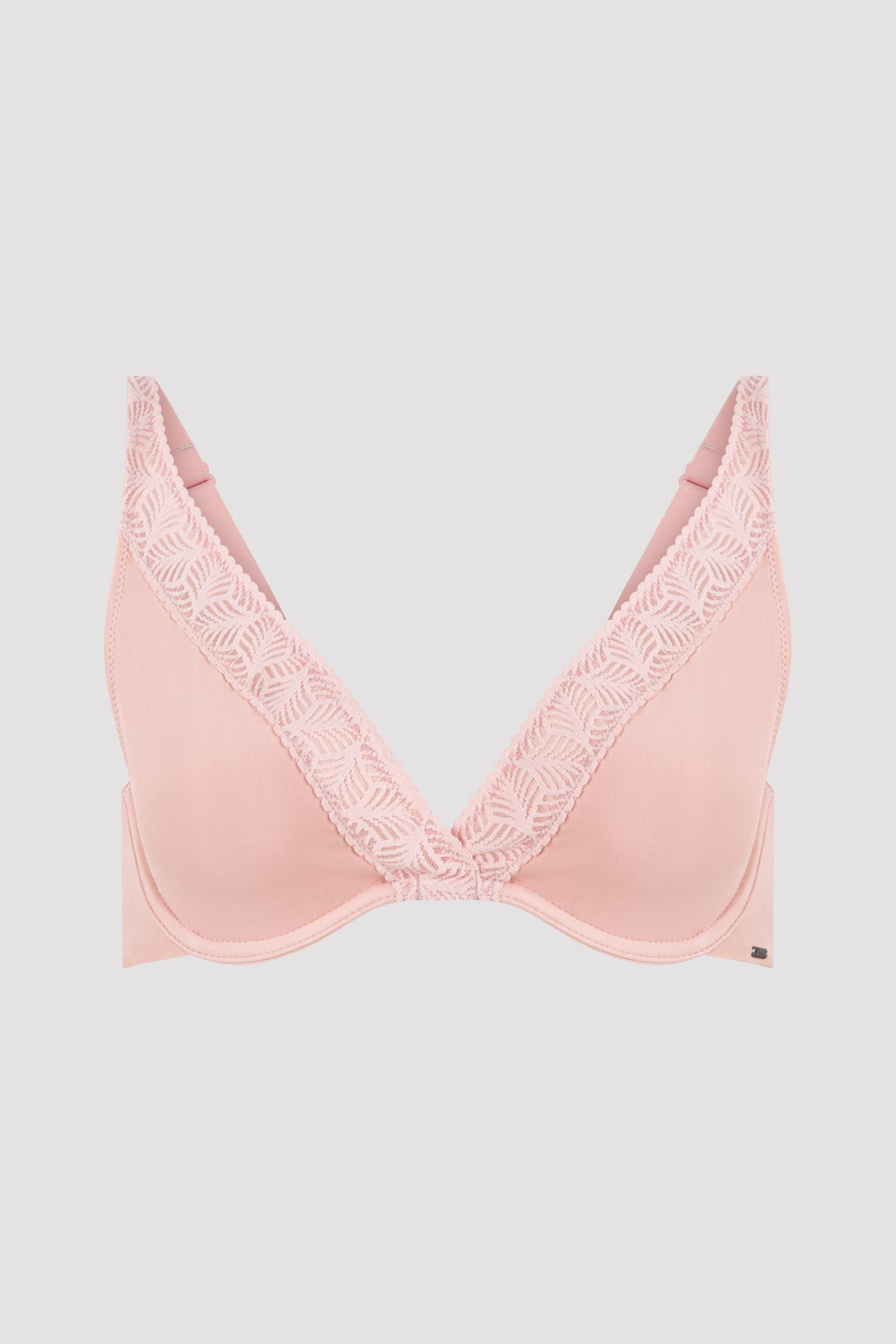 Pink Underwire Padless Minimizer Bra