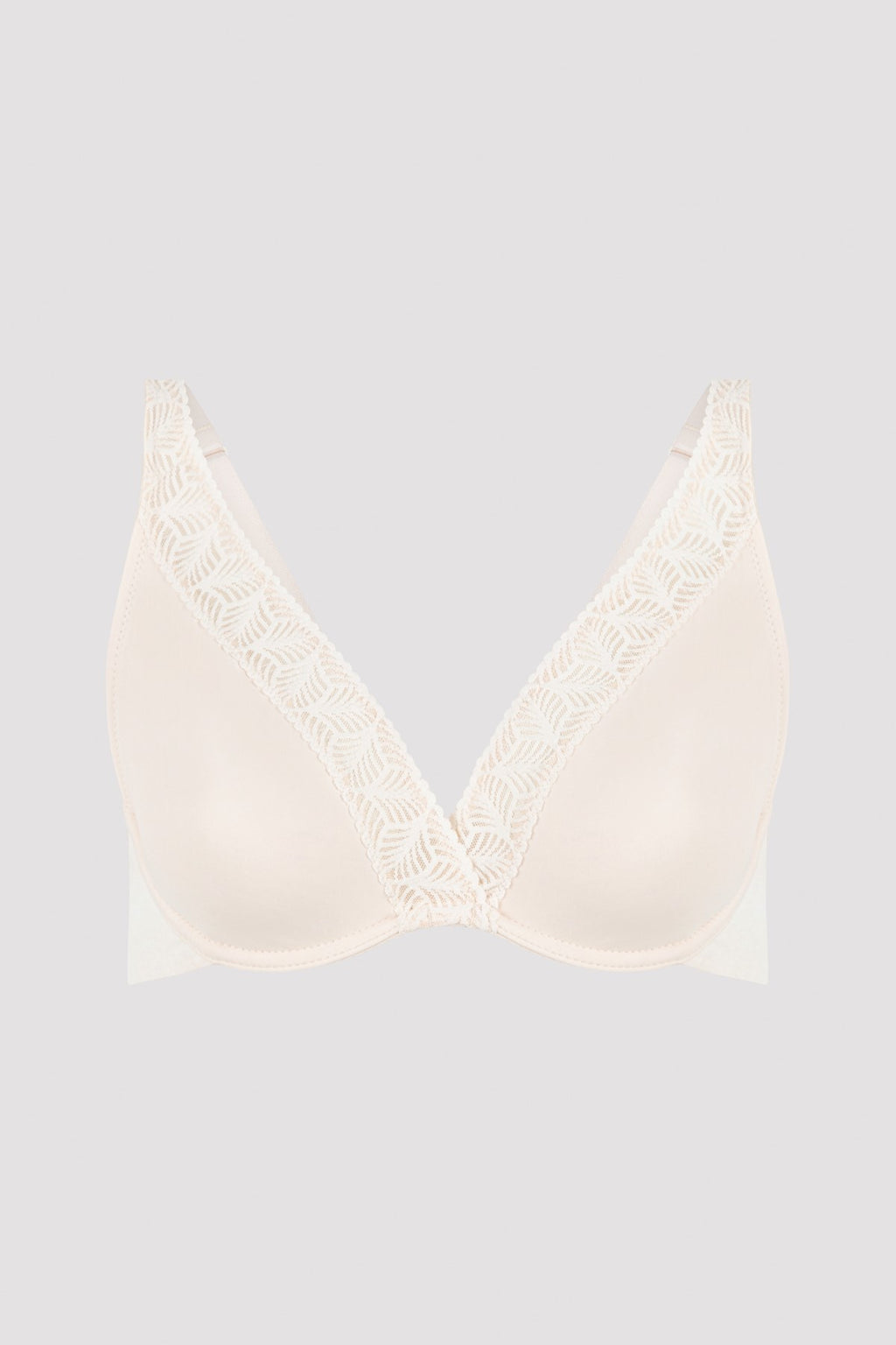 Light Beige Underwire Padless Minimizer Bra