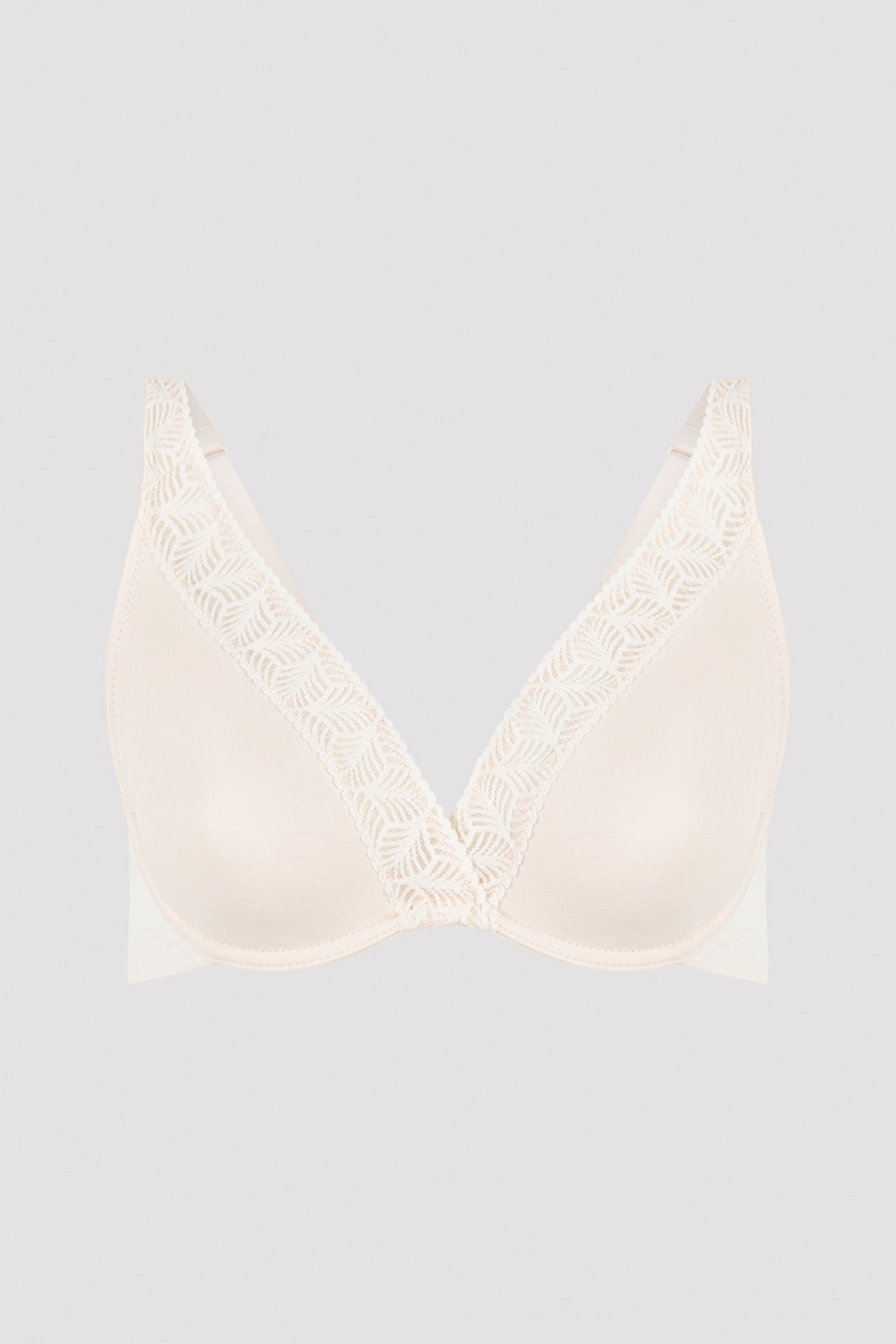 Light Beige Underwire Padless Minimizer Bra
