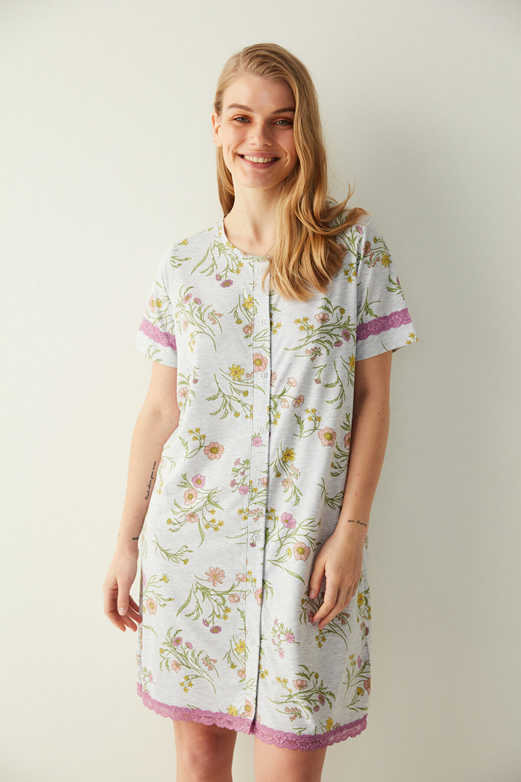 Terra Printed Night Dress