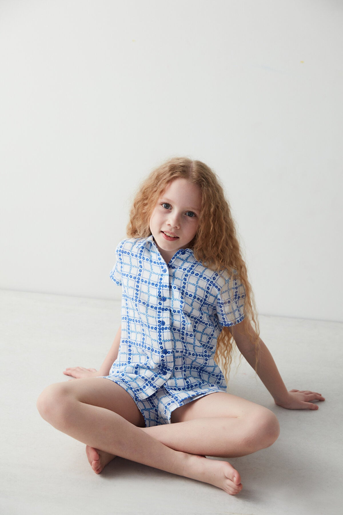 Girls Floral Ditsy Sss Shirt Set