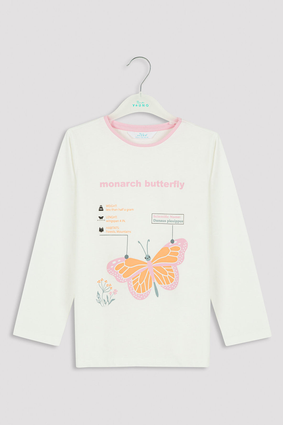 Multi Colour Girls Monarch Butterfly Pj Set