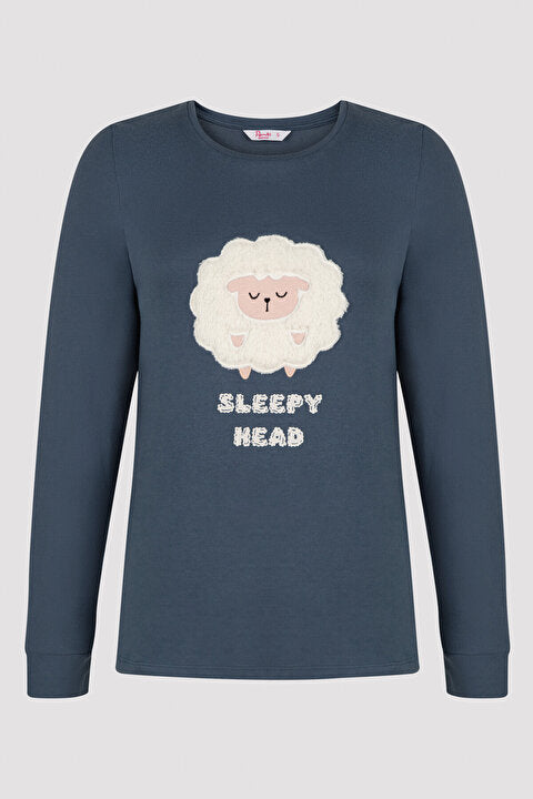 Cin Mavisi Sleepy Head Thermal Tshirt