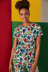 Lic Colorful Pj Set-Keith Haring Collection