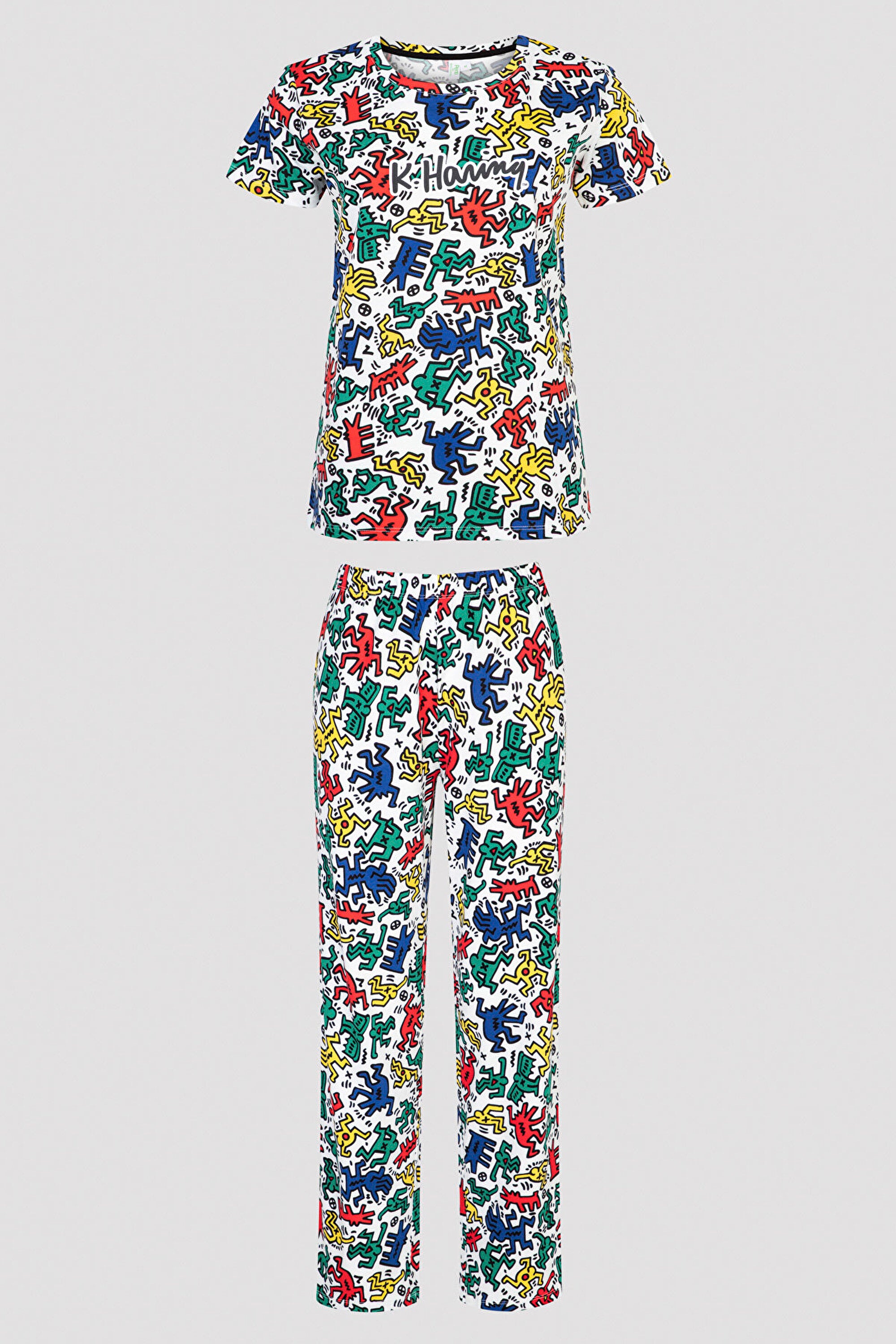 Lic Colorful Pj Set-Keith Haring Collection
