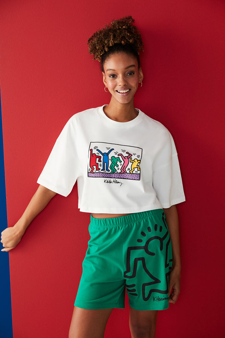 Joyful Tshirt Pj Top-Keith Haring Collection