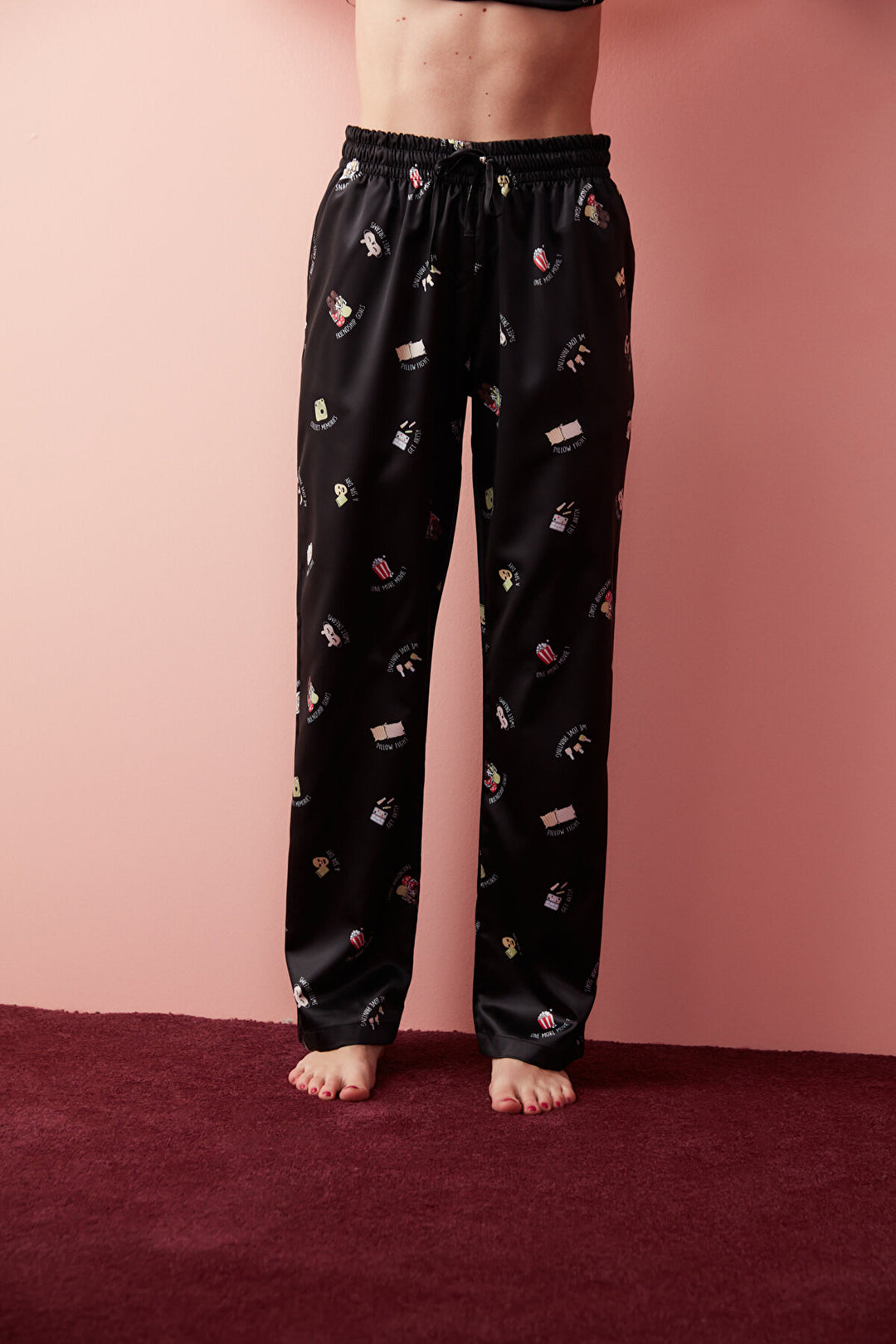 Friendship Satin Pants Pj Bottom