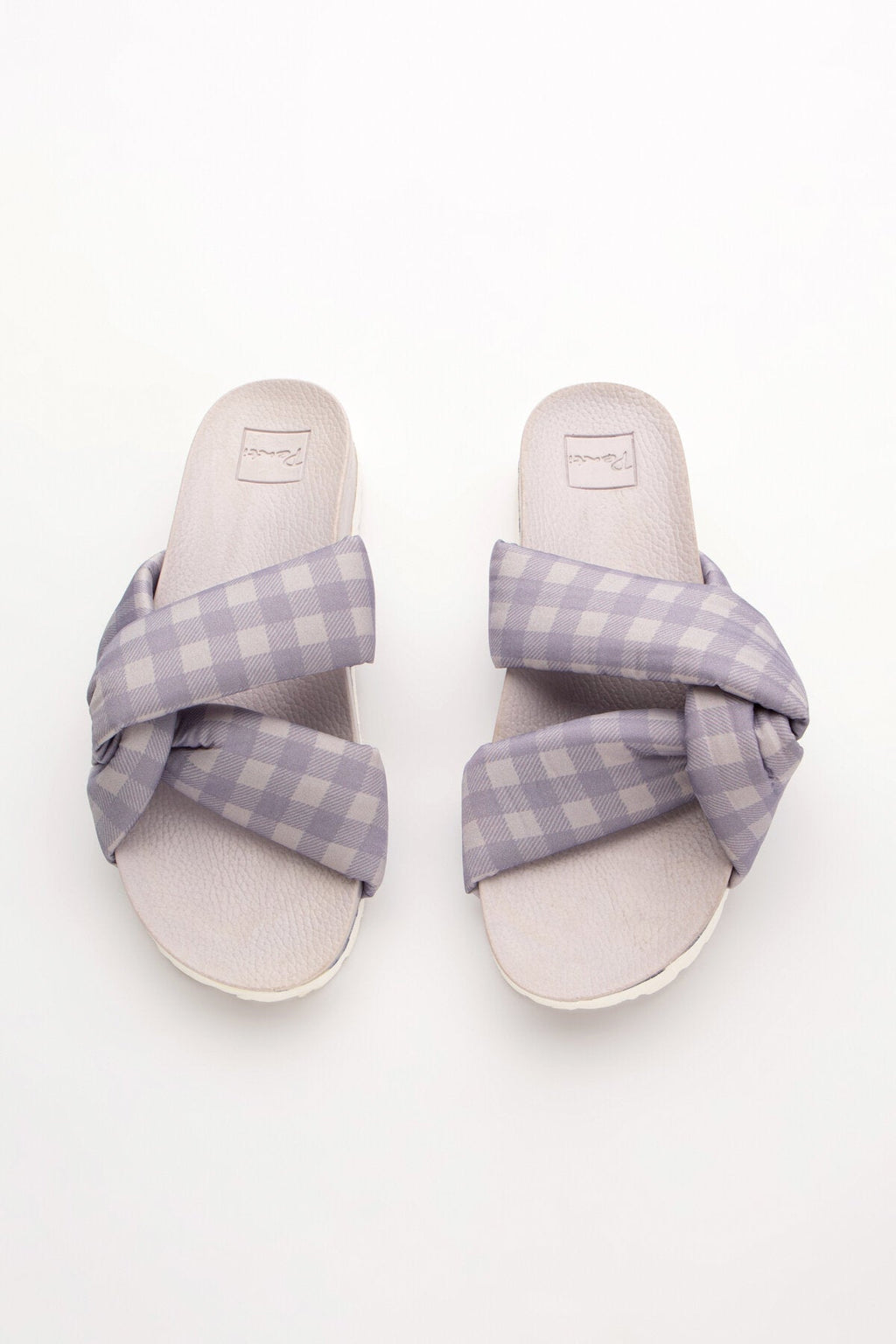 Gingham Satin Slipper
