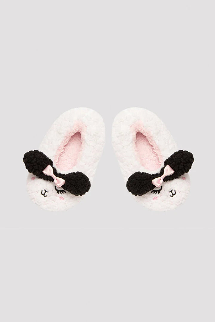 Optic White Girls Cute Ribbon Liner Socks