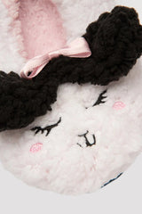 Optic White Girls Cute Ribbon Liner Socks