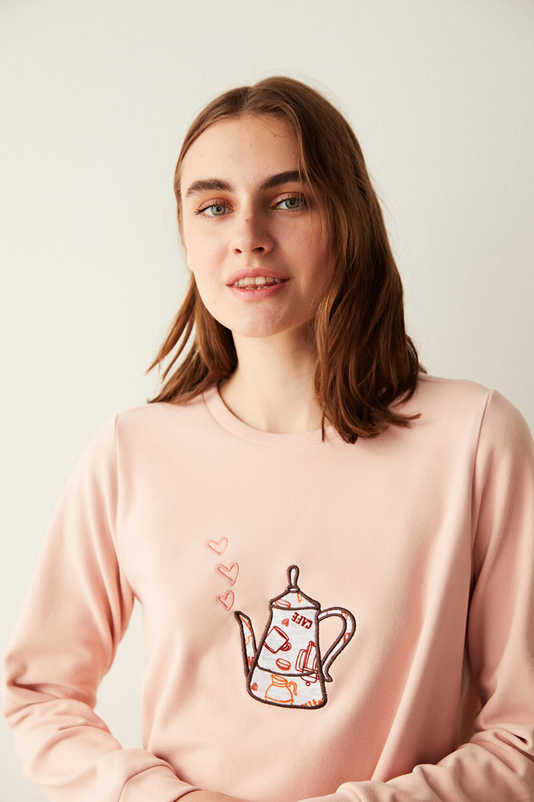 Coffee Love Thermal Pajama Top
