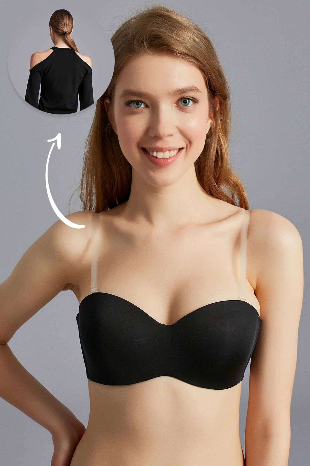 Low-cut Transparent Bra Strap