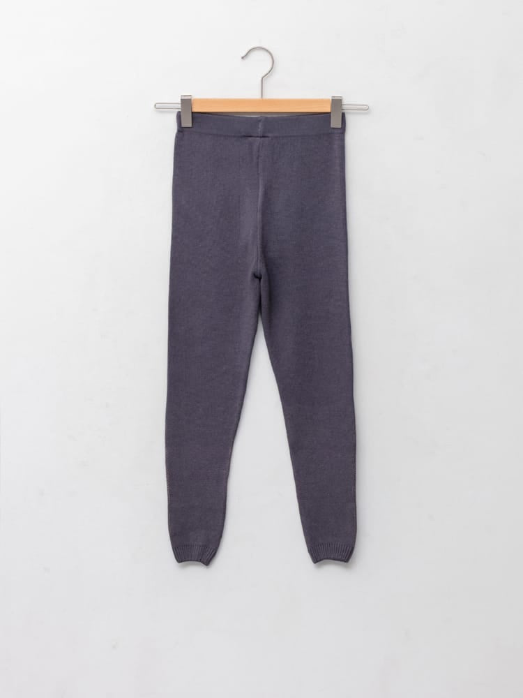Anthracite Colored Leggings For Kids Girls