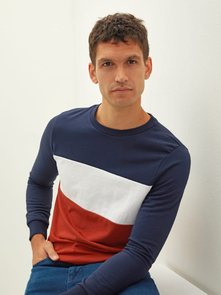 Navy Colored Sweatshirt For Men