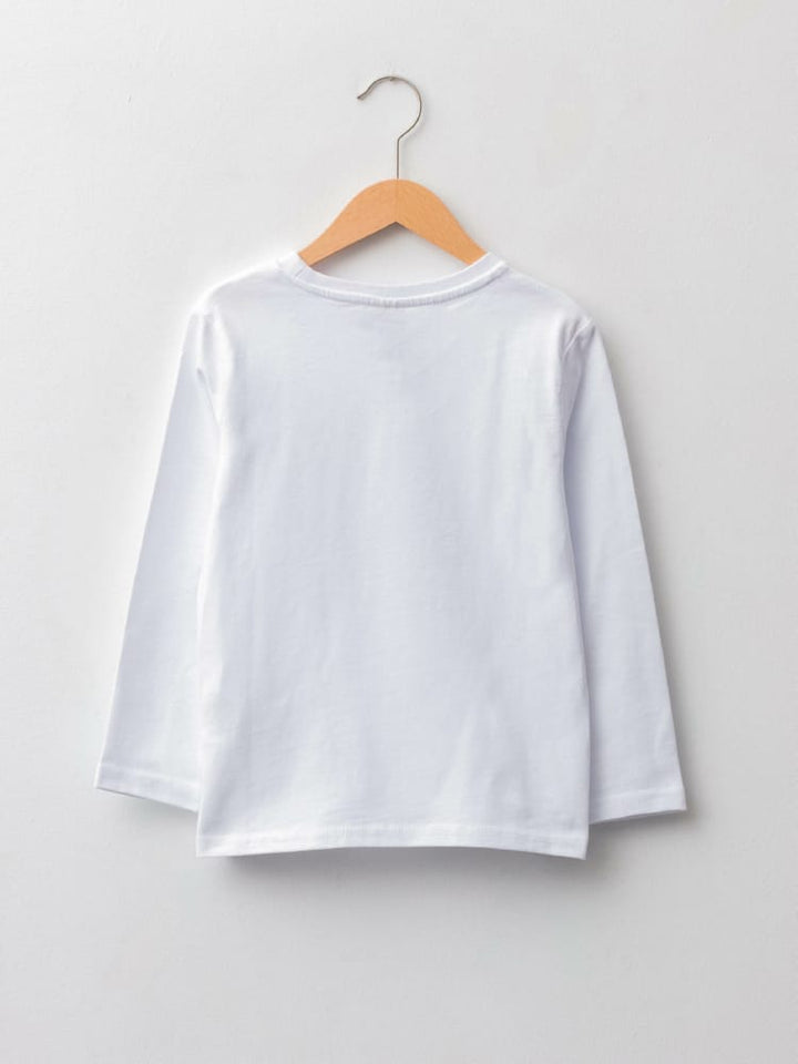 Brilliant White Colored T-Shirt For Kids Boys