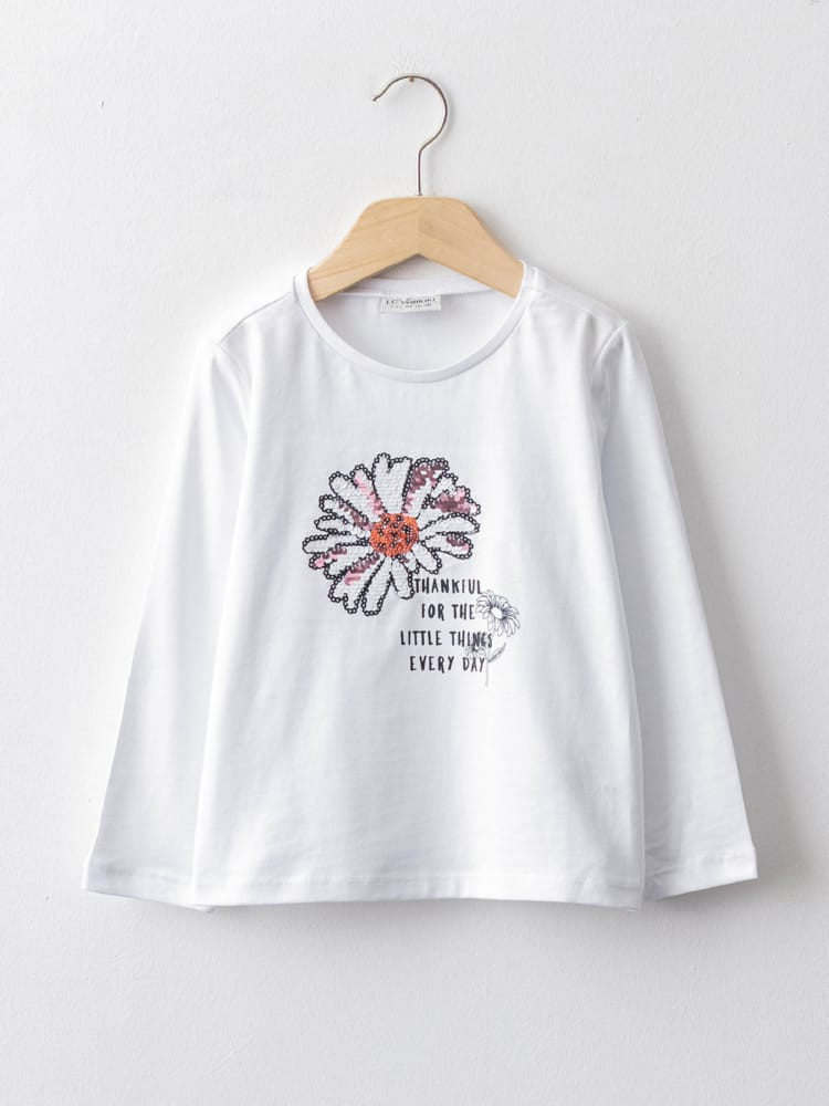 Optic White Colored Blouse For Kids Girls