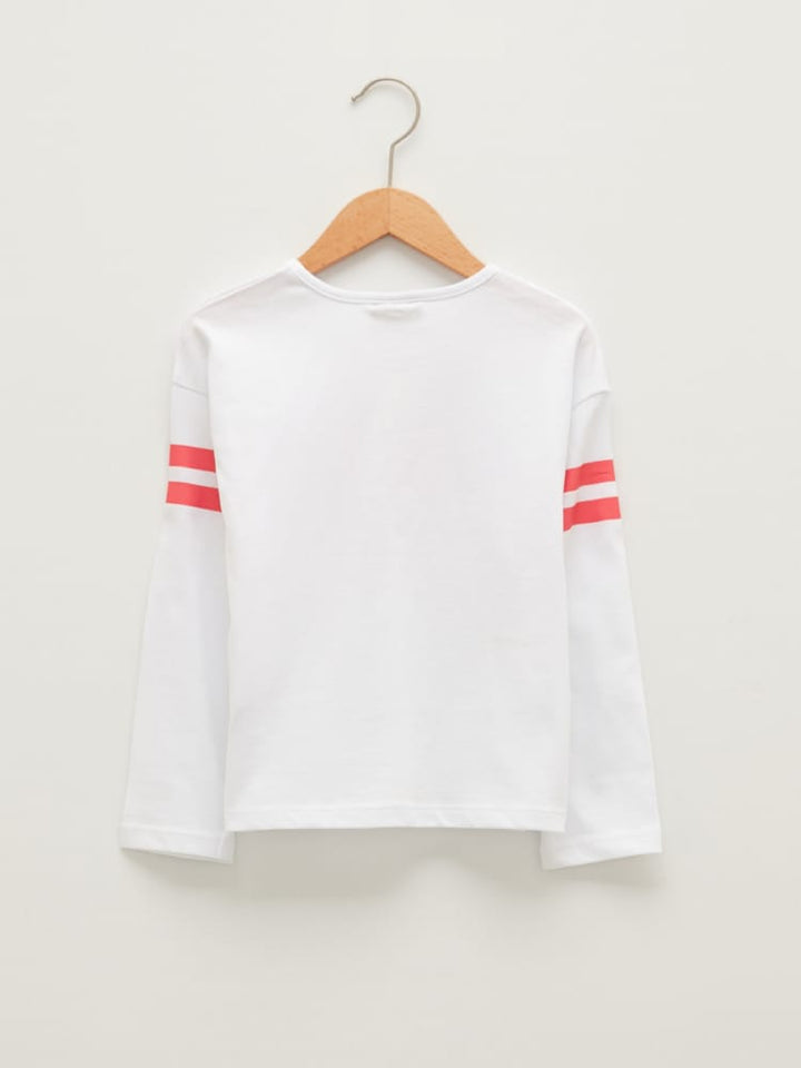 Optic White Colored T-Shirt For Kids Girls