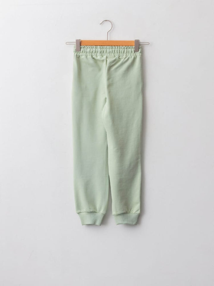 Light Green Colored Trousers For Kids Girls