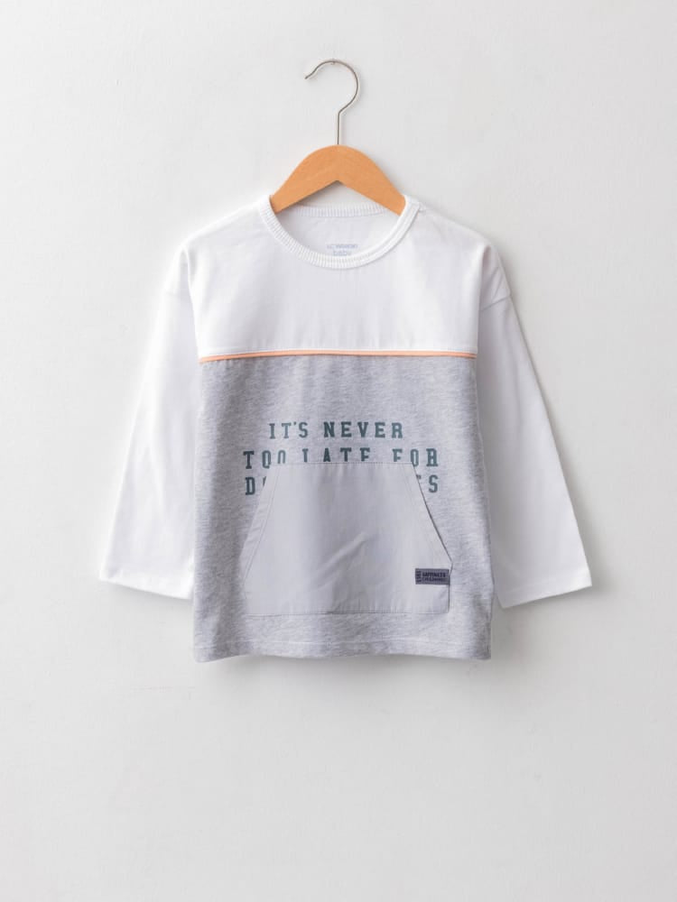 Optic White Colored T-Shirt For Baby Boys