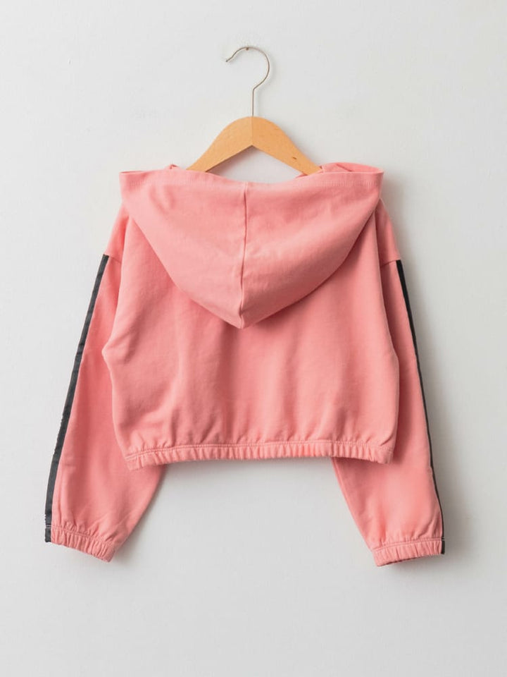 Dull Pink Colored Sweatshirt For Kids Girls
