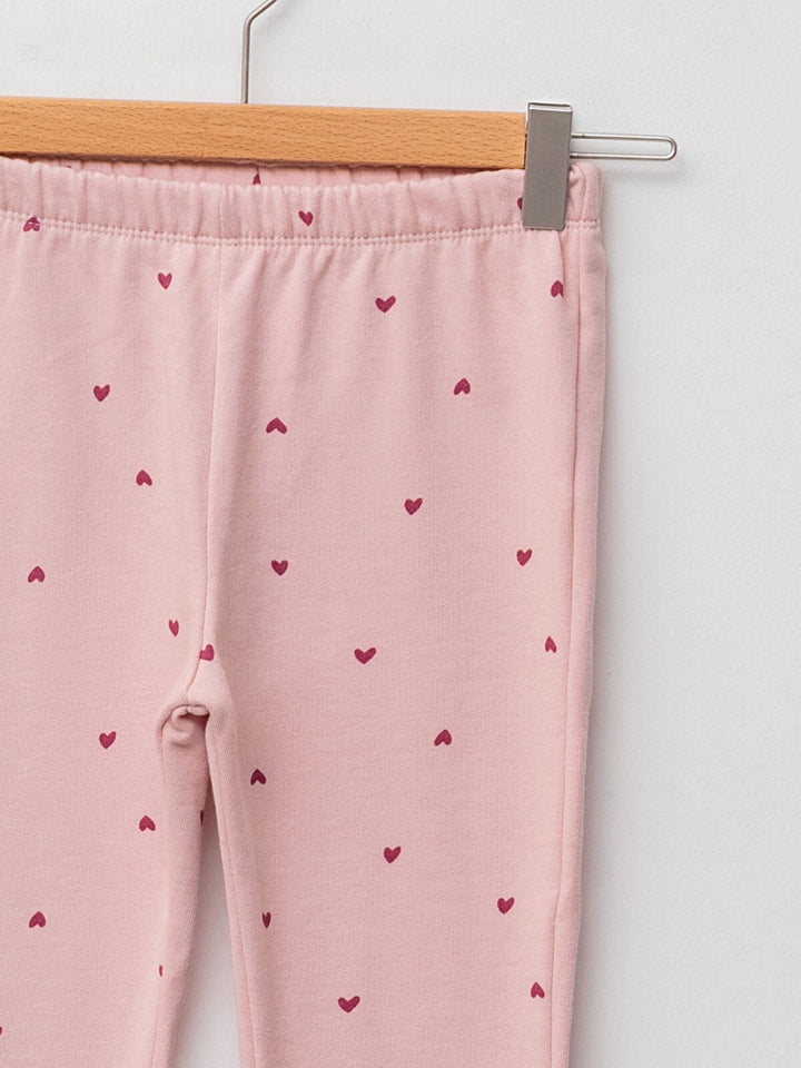 Dusty Rose Colored Leggings For Baby Girls