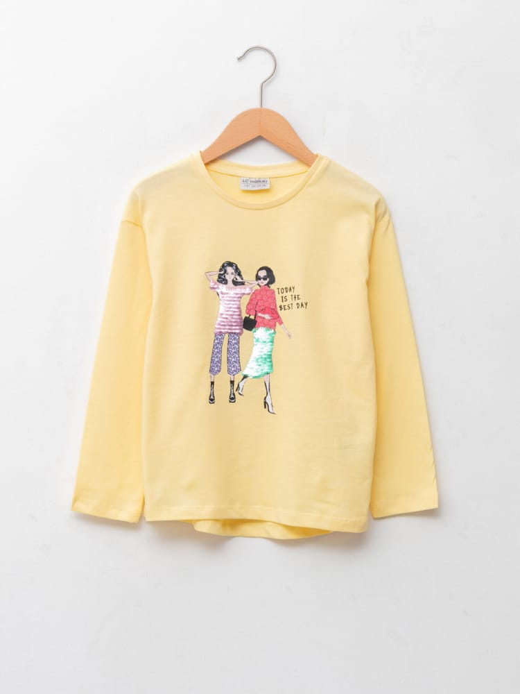 Yellow Colored Blouse For Kids Girls
