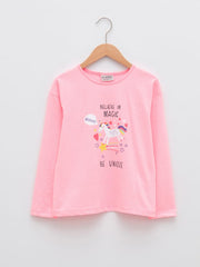 Multi Color T-Shirt For Kids Girls
